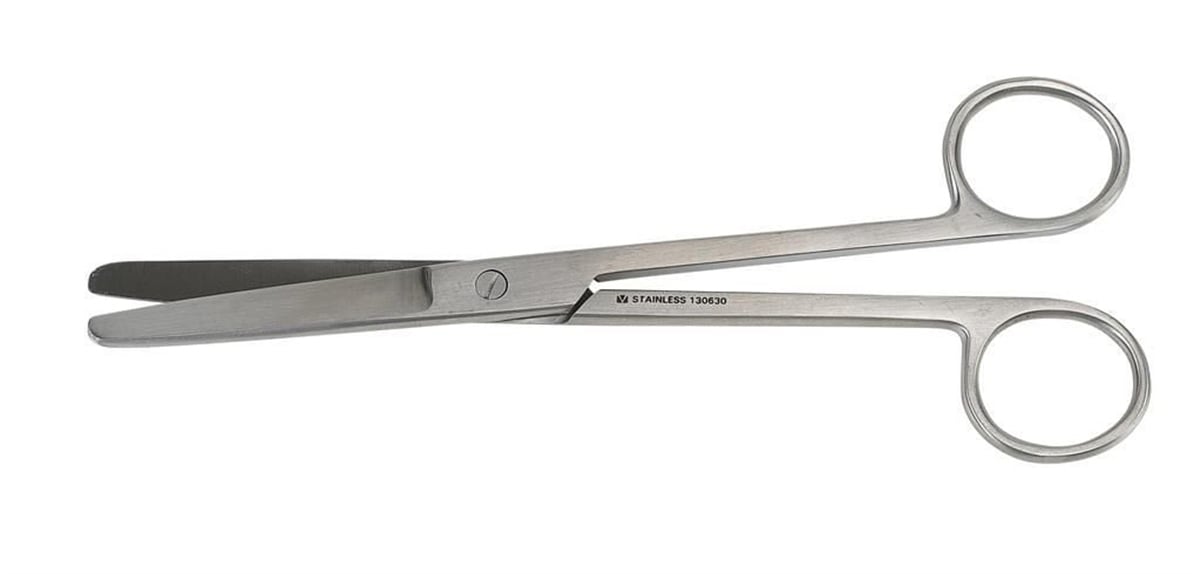 Kruuse  Veteriner Makas. 18 cm. K/K. Düz