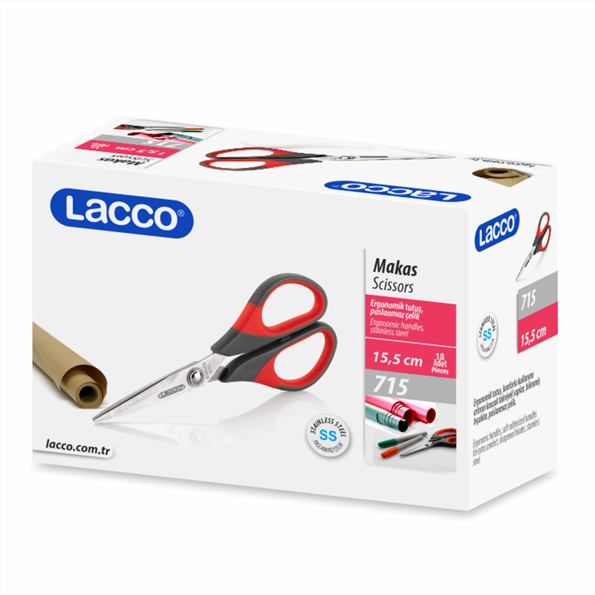 Lacco Ergonomik Makas 15,5 cm