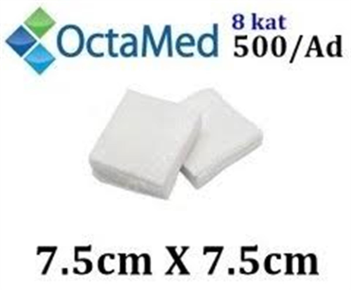 Octacare Emici Komp7,5x7,5cm 8 Kat Nonsteril 500lü