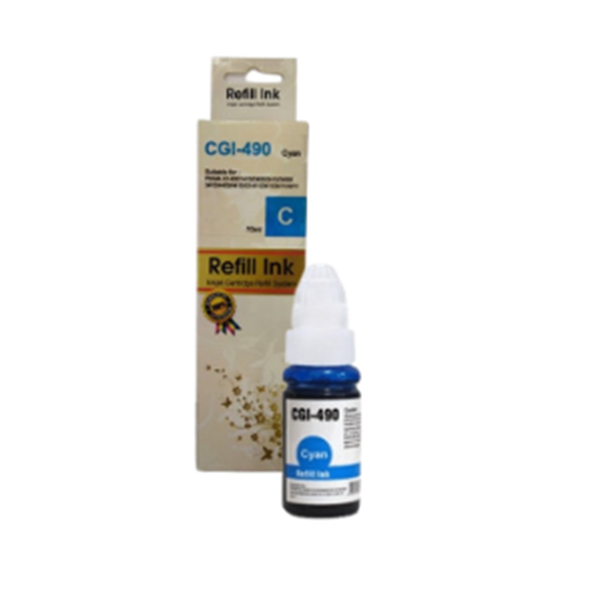 Print-Pen Canon GL490C-GL590C Mavi Muadil Kartuş Mürekkebi