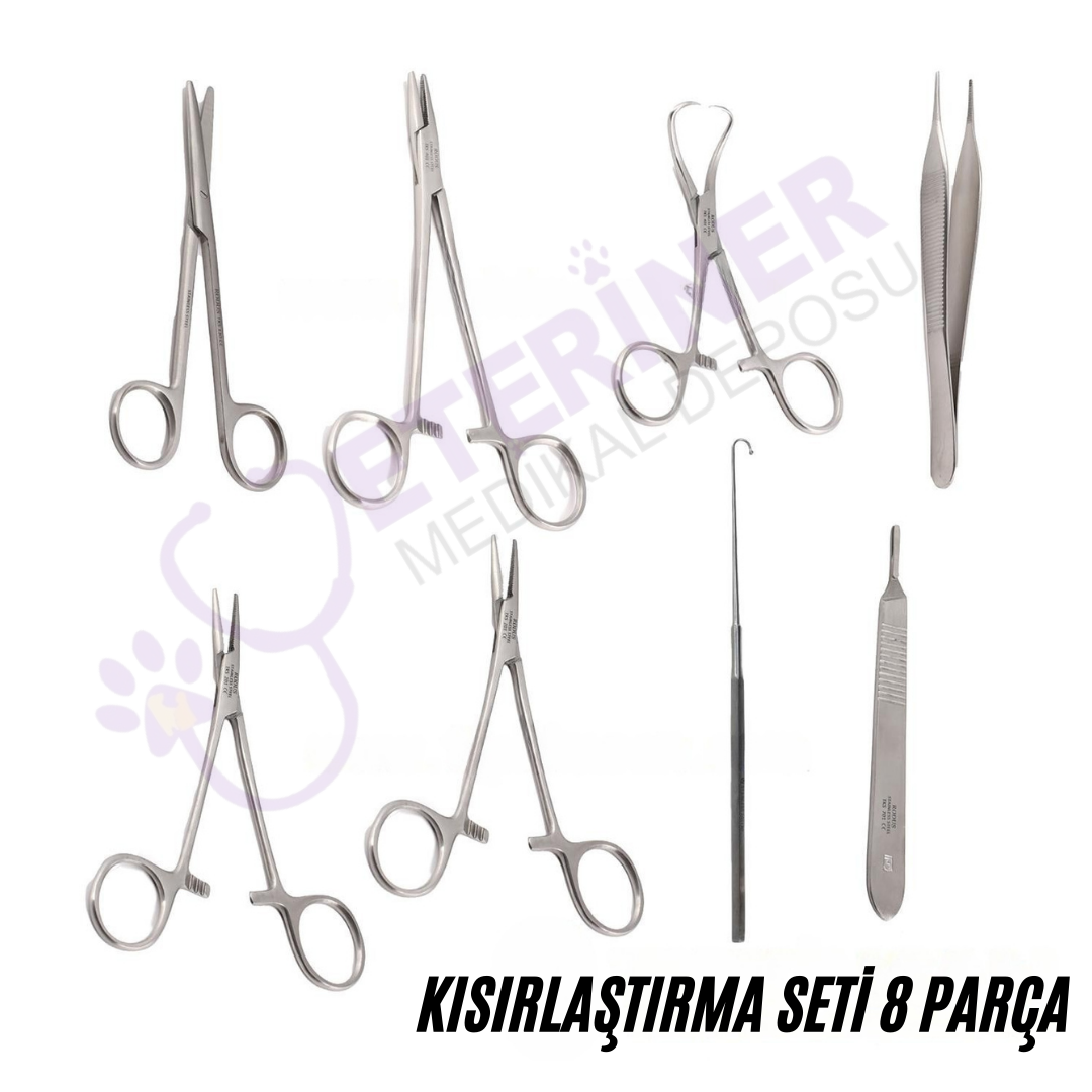 Rodus kısırlaştırma (Kastrasyon) Seti  8 Parça
