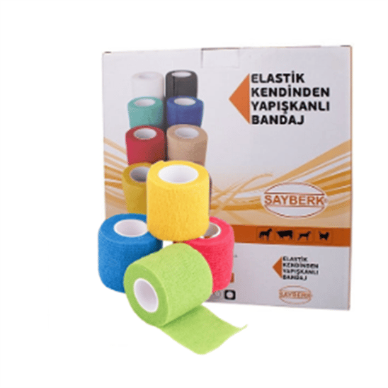 Sayberk Kendinden Yapışkanlı Bandaj Renkli 7,5 CM*4,5 M 