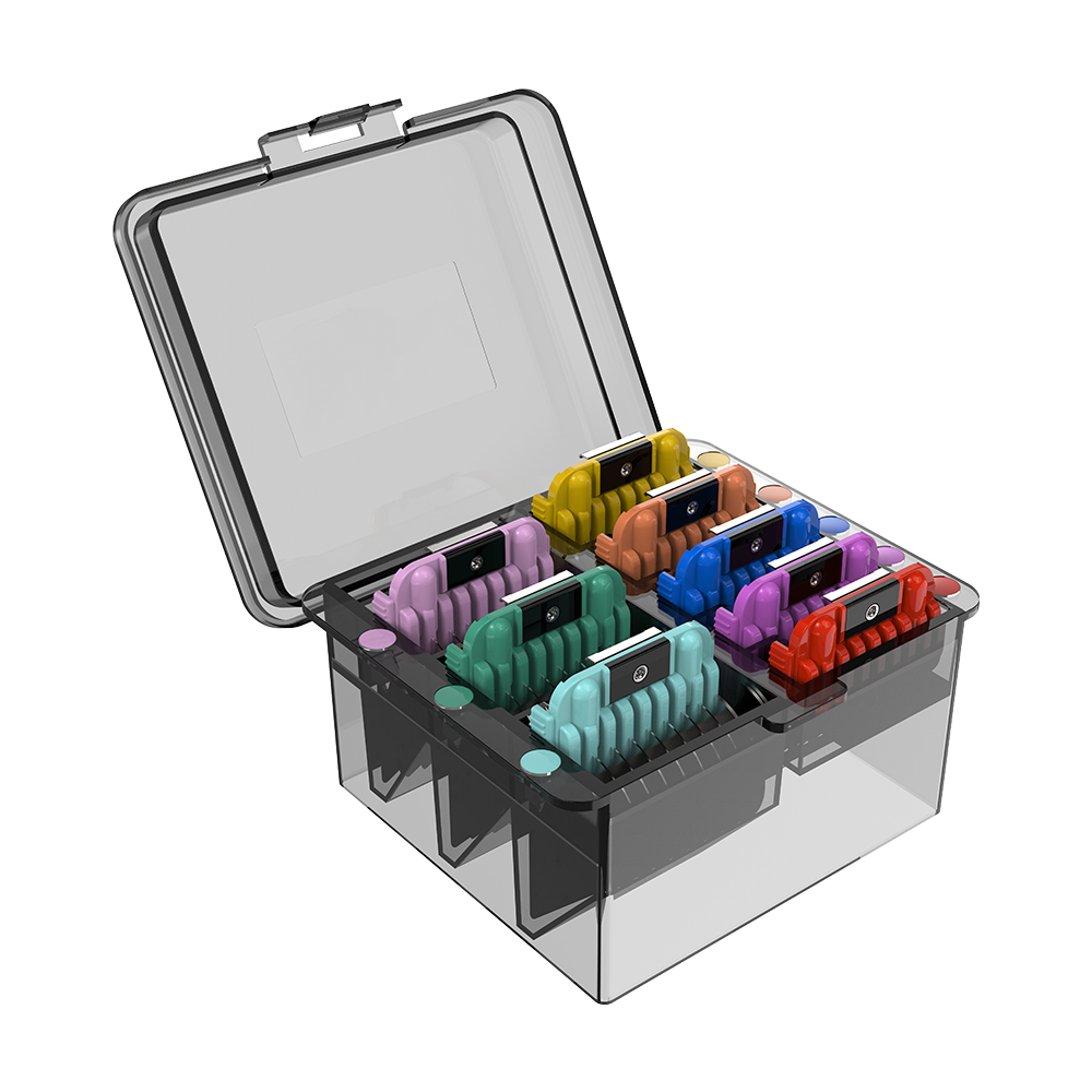 SHERNBAO 8 Parça Paslanmaz Çelik Hayvan Tıraş Makinesi Tarak Seti ACK-001