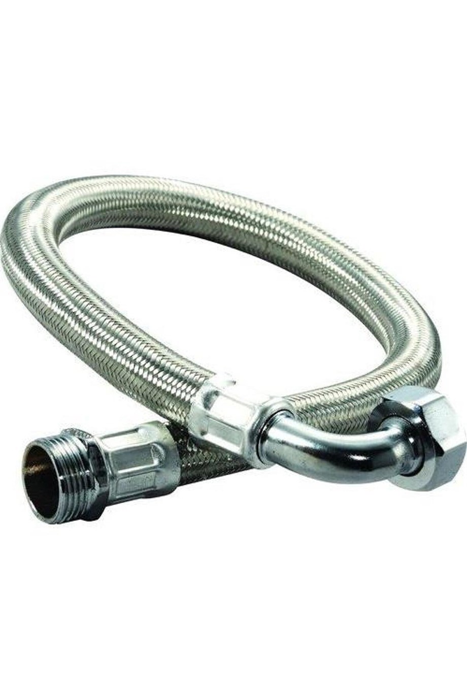 CRUWA-1'' Dirsekli Tip (Paslanmaz Çelik) Flex Hortum 100 cm (Dirsekrekor & Nipel)
