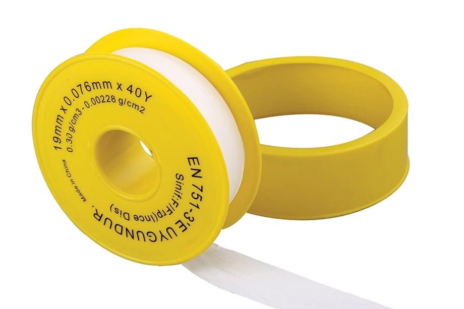 PTFE Büyük Teflon Bant-RUVITAPE (19mm x 0,076mm x 10mt) 10'lu