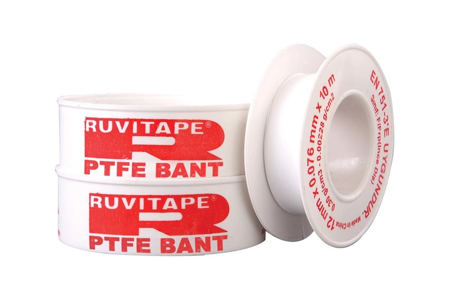 PTFE Teflon Bant-RUVITAPE (12mmx10mt) 10'lu