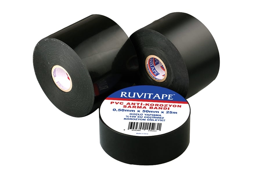 PVC Anti Korozyon (Soğuk Sargı) Bandı-RUVITAPE (50mmx25mt)
