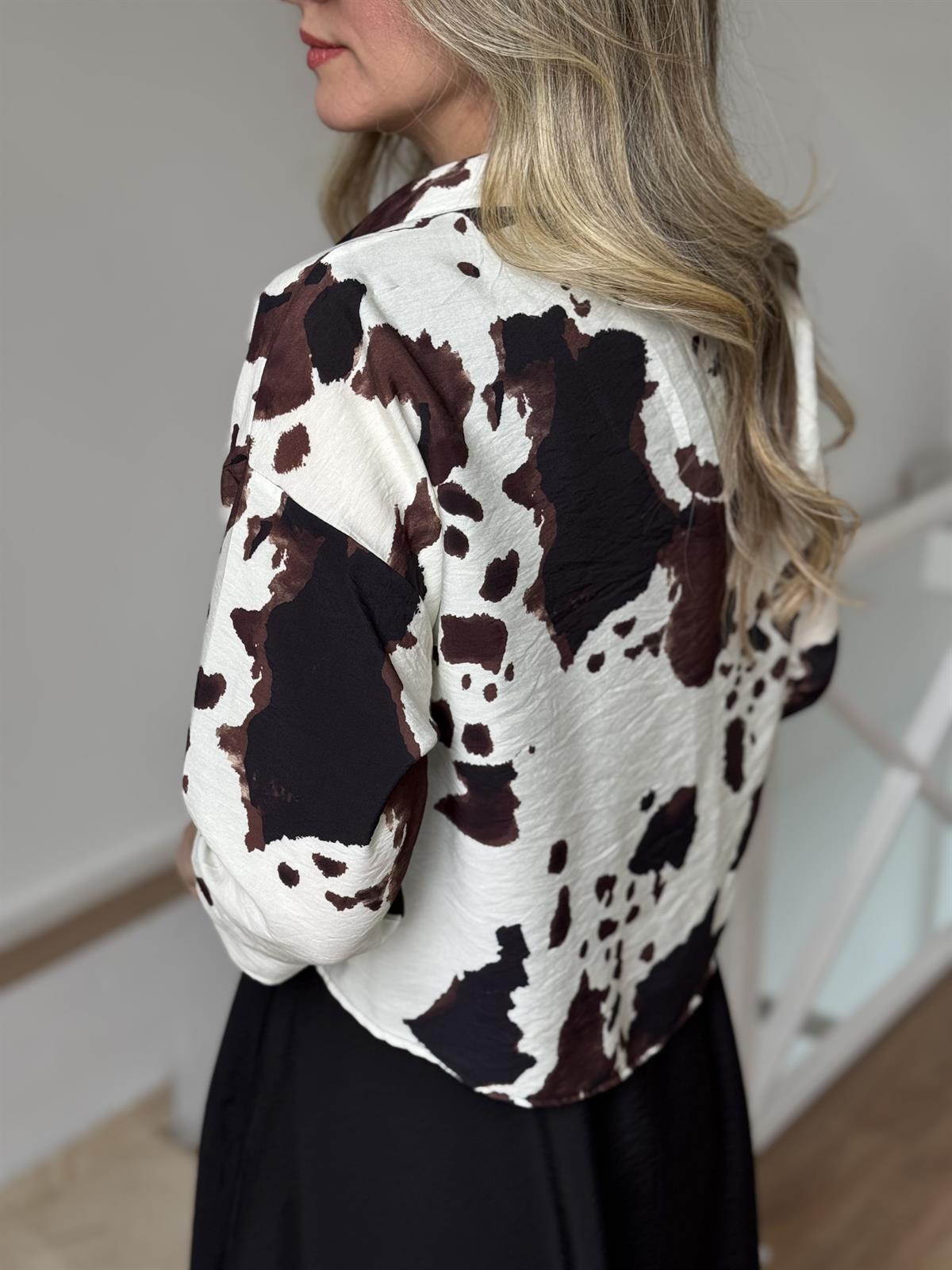  Gömlek Detaylı Midi Elbise - Ekru