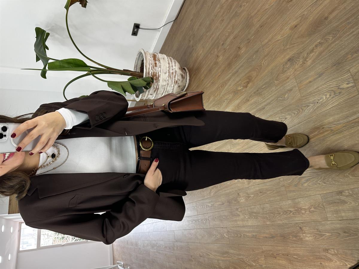  Orijinal Marka Flare Kesim Jean - Acı Kahve