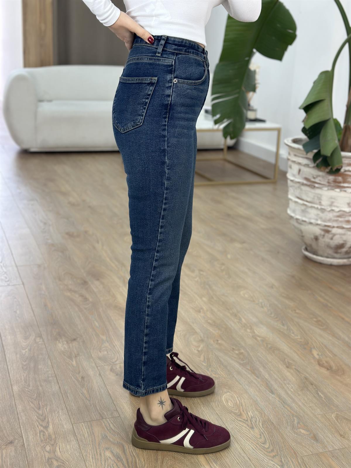  Orijinal Marka Flare Kesim Jean - Tint Mavi