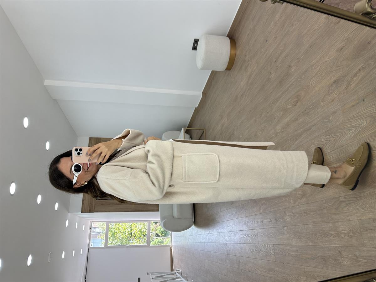 %100 Kaşe Yumoş Kaban-Taş