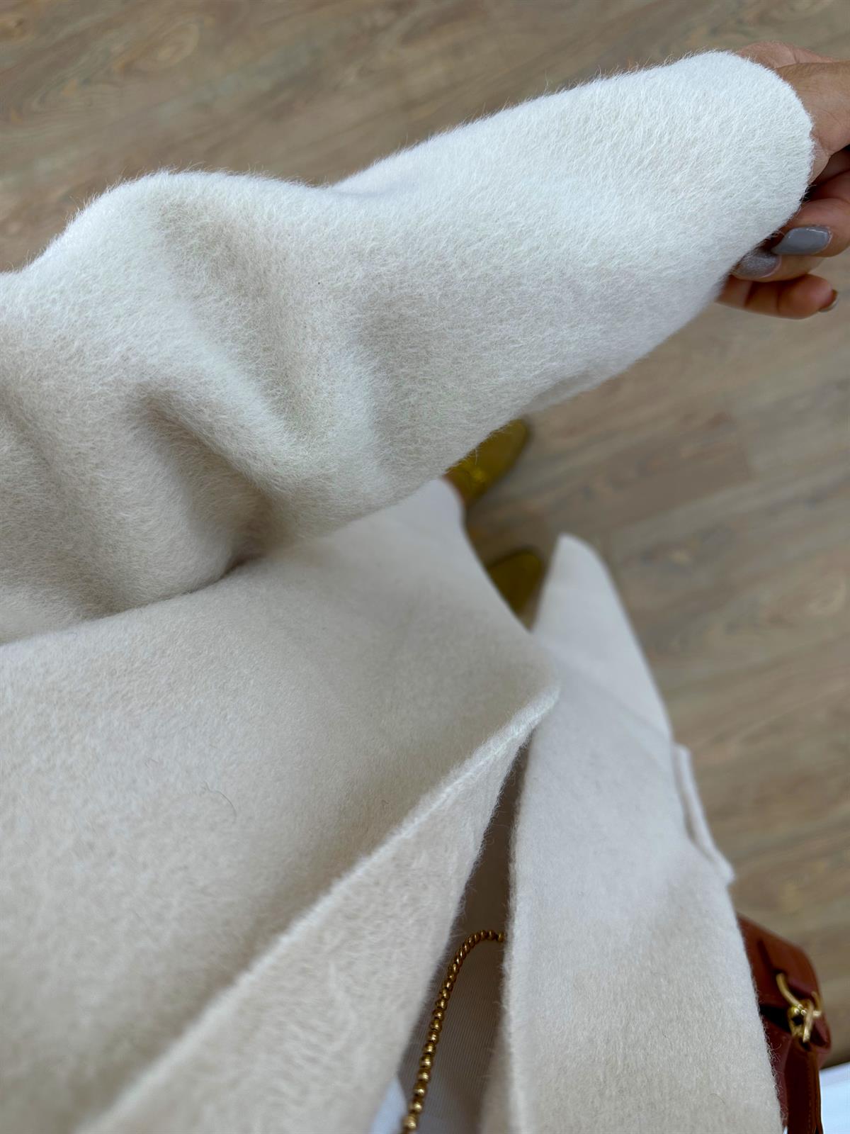 %100 Kaşe Yumoş Kaban-Taş