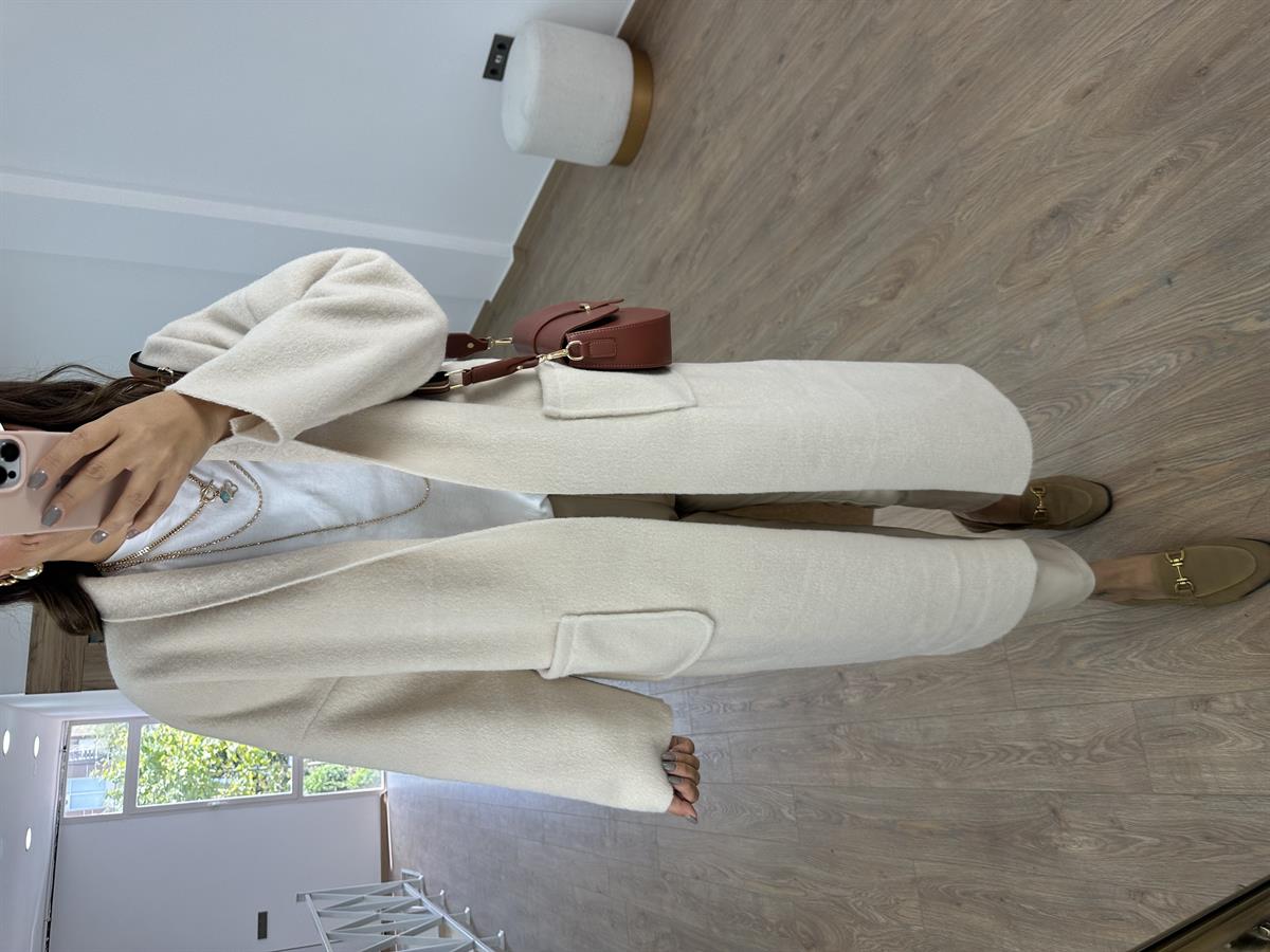 %100 Kaşe Yumoş Kaban-Taş