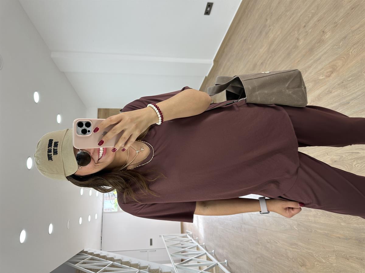 %100 Modal Takım-Kahve