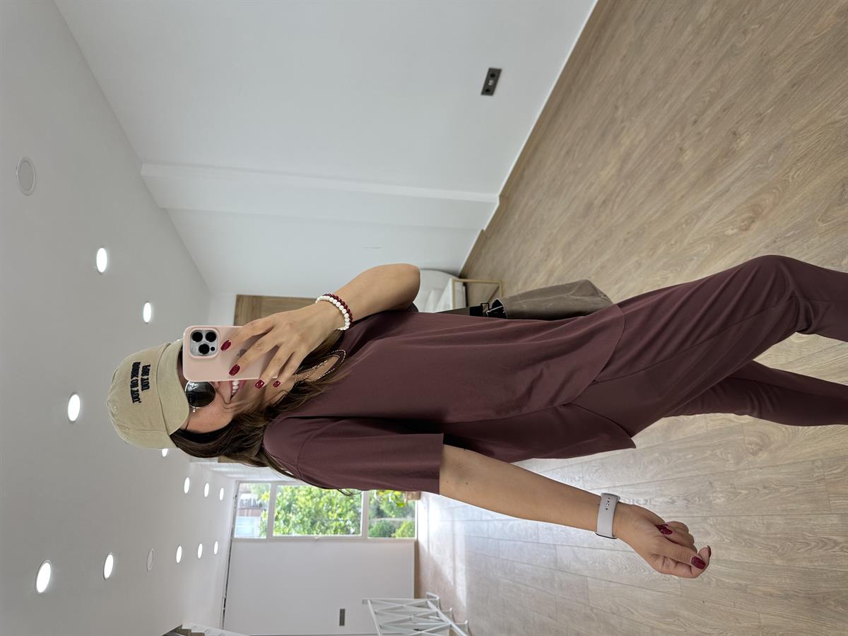 %100 Modal Takım-Kahve