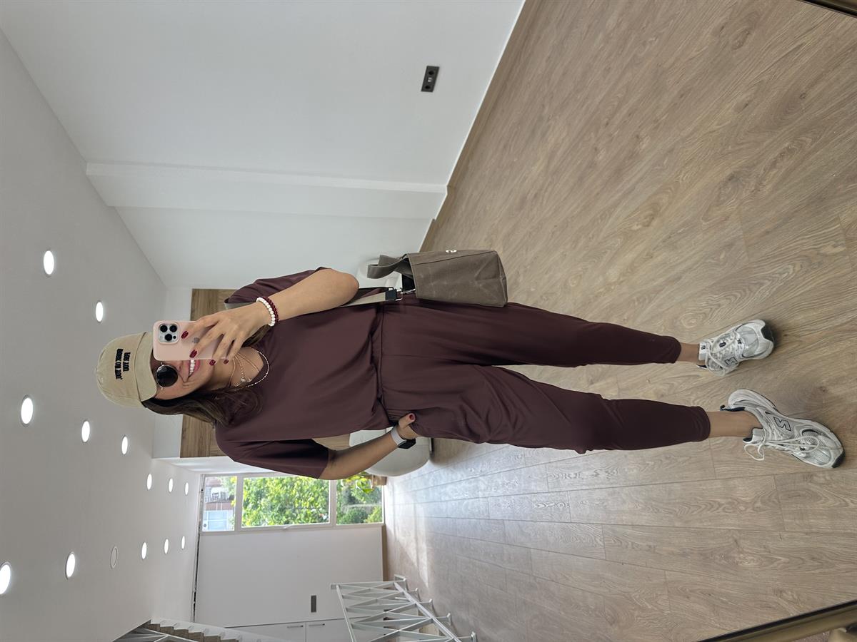 %100 Modal Takım-Kahve