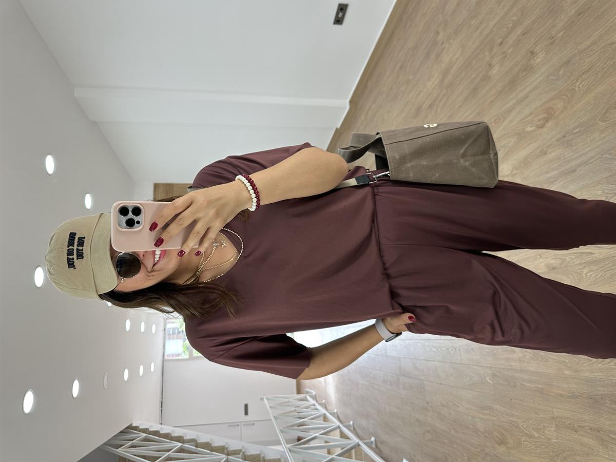 %100 Modal Takım-Kahve