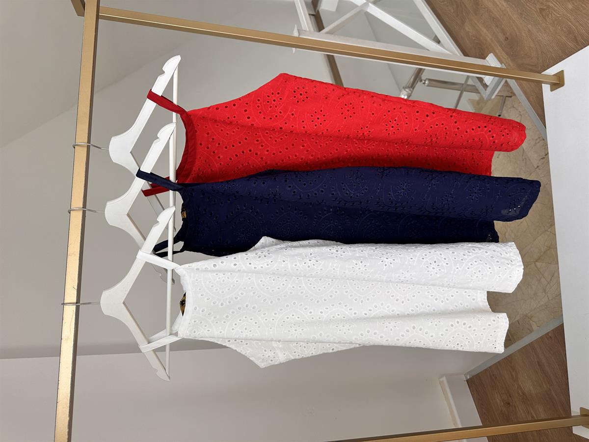 %100 Pamuk Astarlı Fisto Elbise-Lacivert