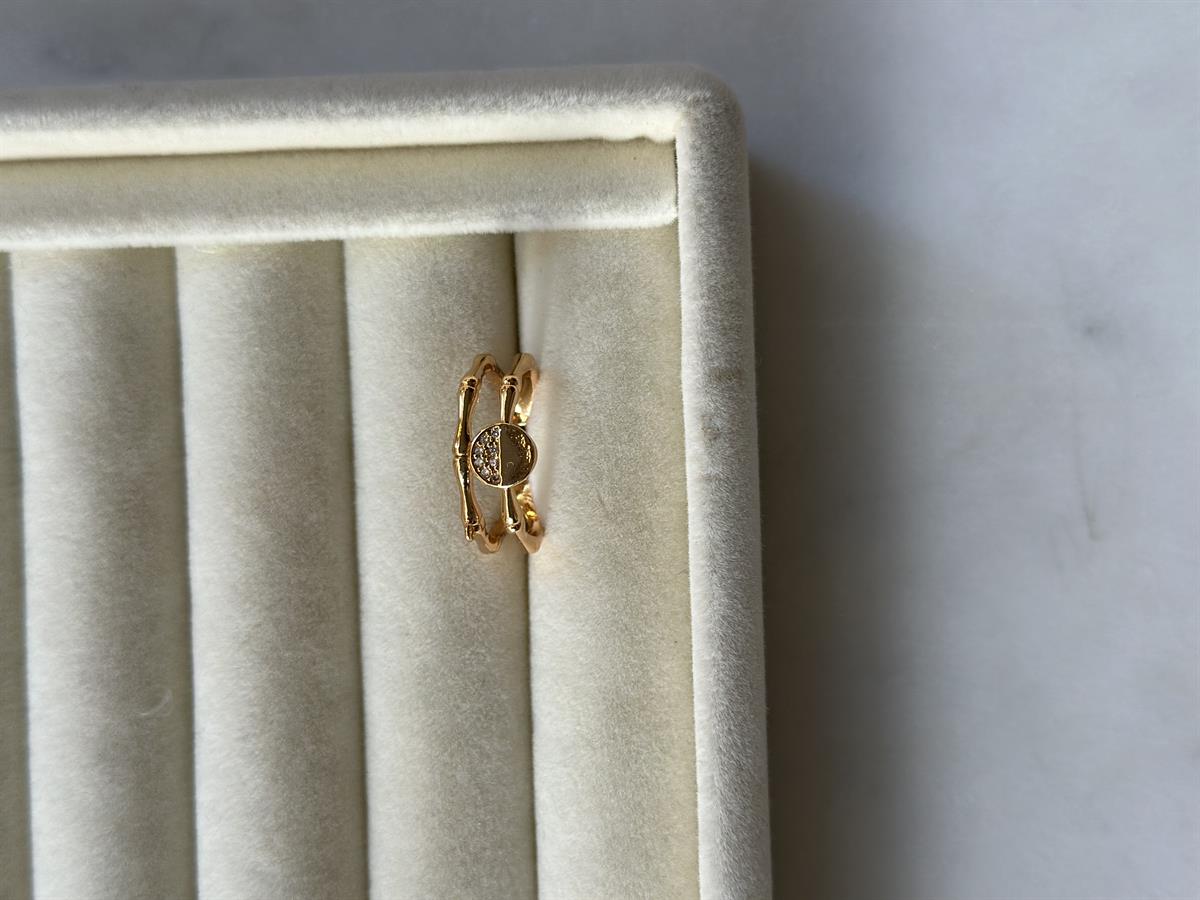 2 Sıralı Gold Ayarlanabilir Yüzük