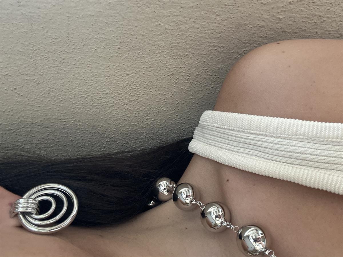 3 Sıralı Silver Halka Küpe