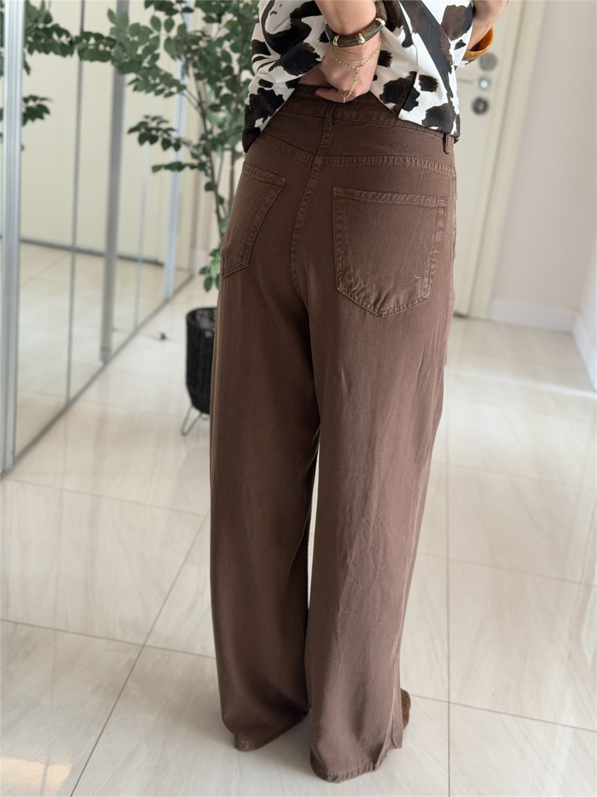 Premium Tensel Jean - Kahve