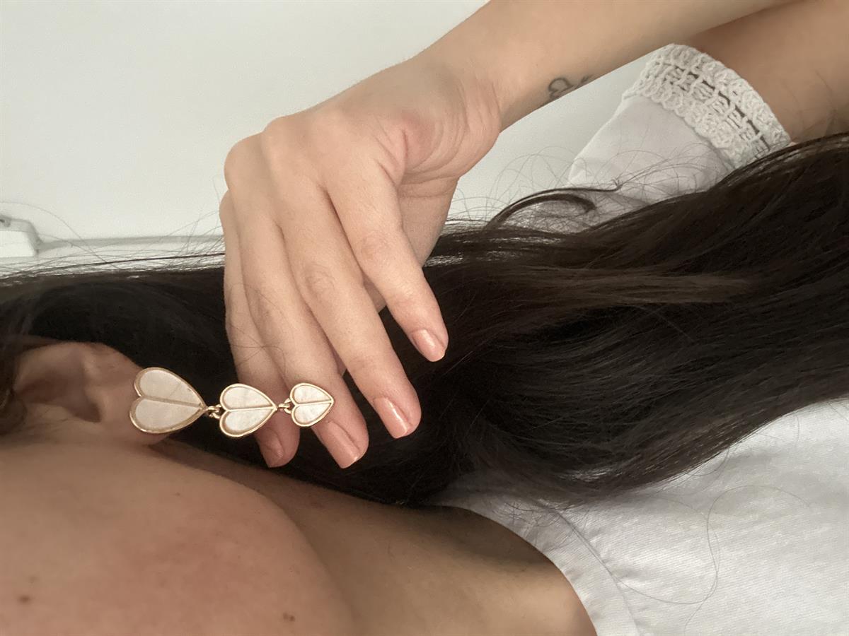 3lü Kalp Tasarım Küpe 5cm