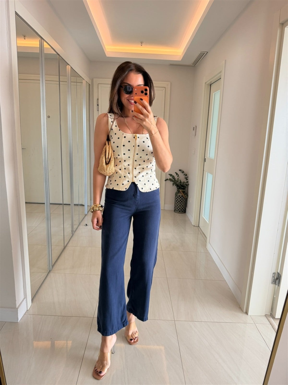 Premium Tensel Denim Pantolon - Lacivert