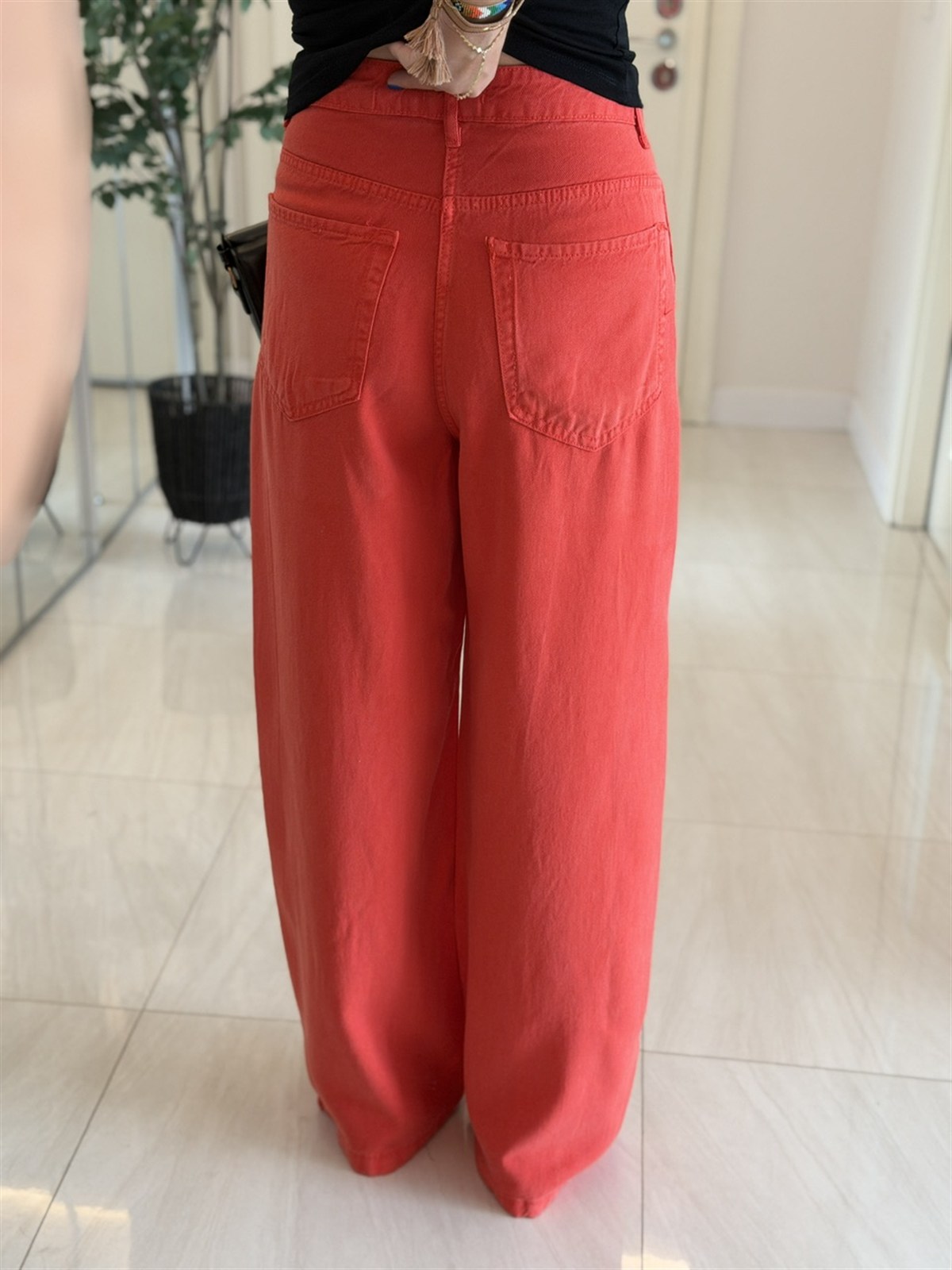 Premium Tensel Jean - Kırmızı