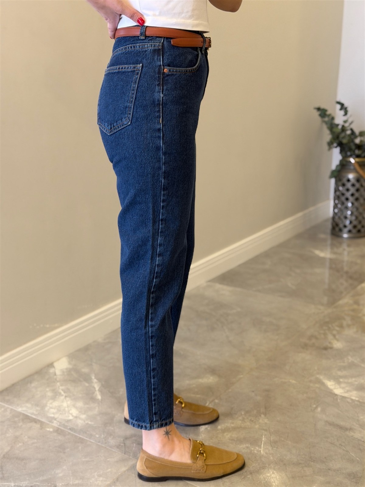 Dilvin Mom Jean - Lacivert