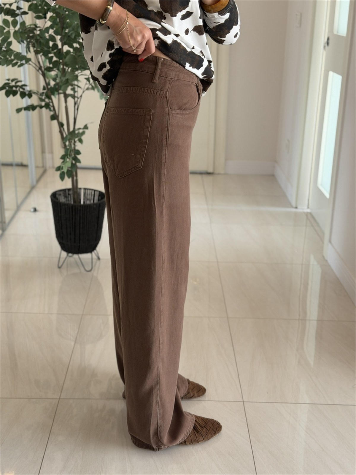 Premium Tensel Jean - Kahve