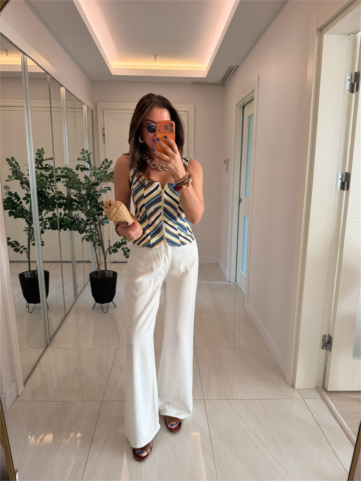 Premium Tensel Jean - Beyaz