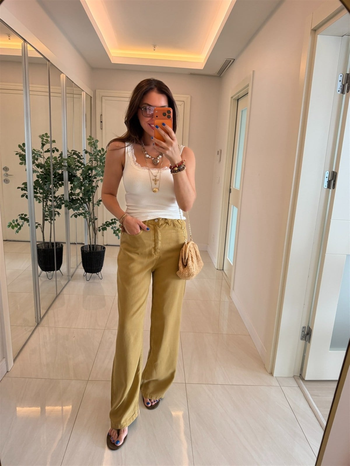 Premium Tensel Jean - Olive