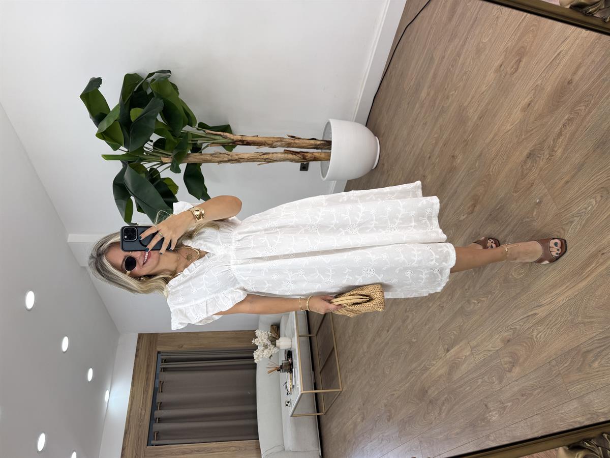 Fırfır Detaylı Fisto Elbise 