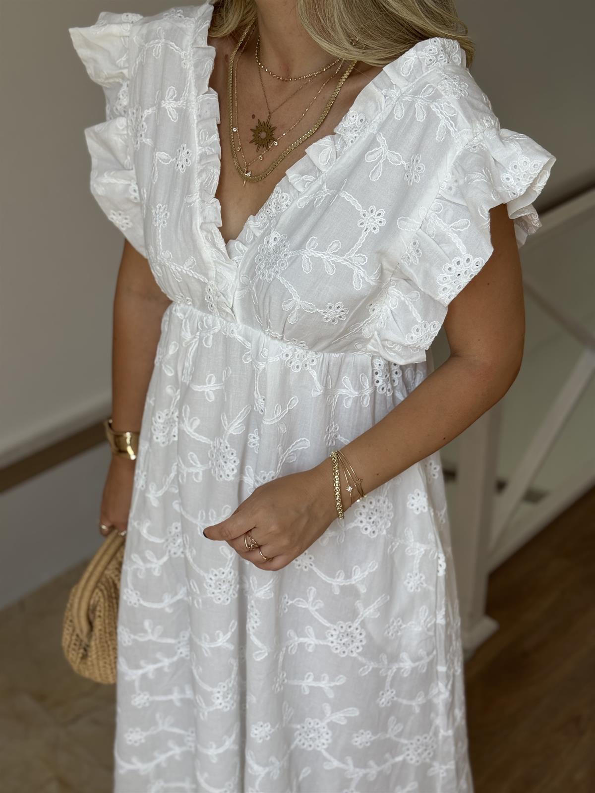 Fırfır Detaylı Fisto Elbise 