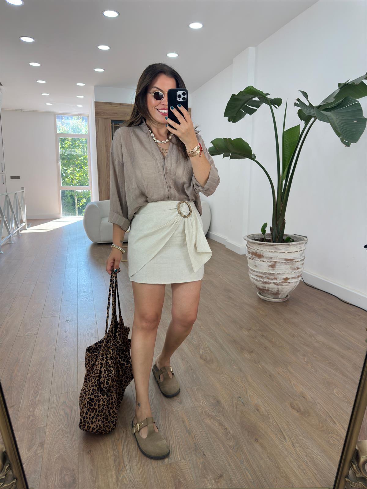 Ahşap Toka Detay Etek