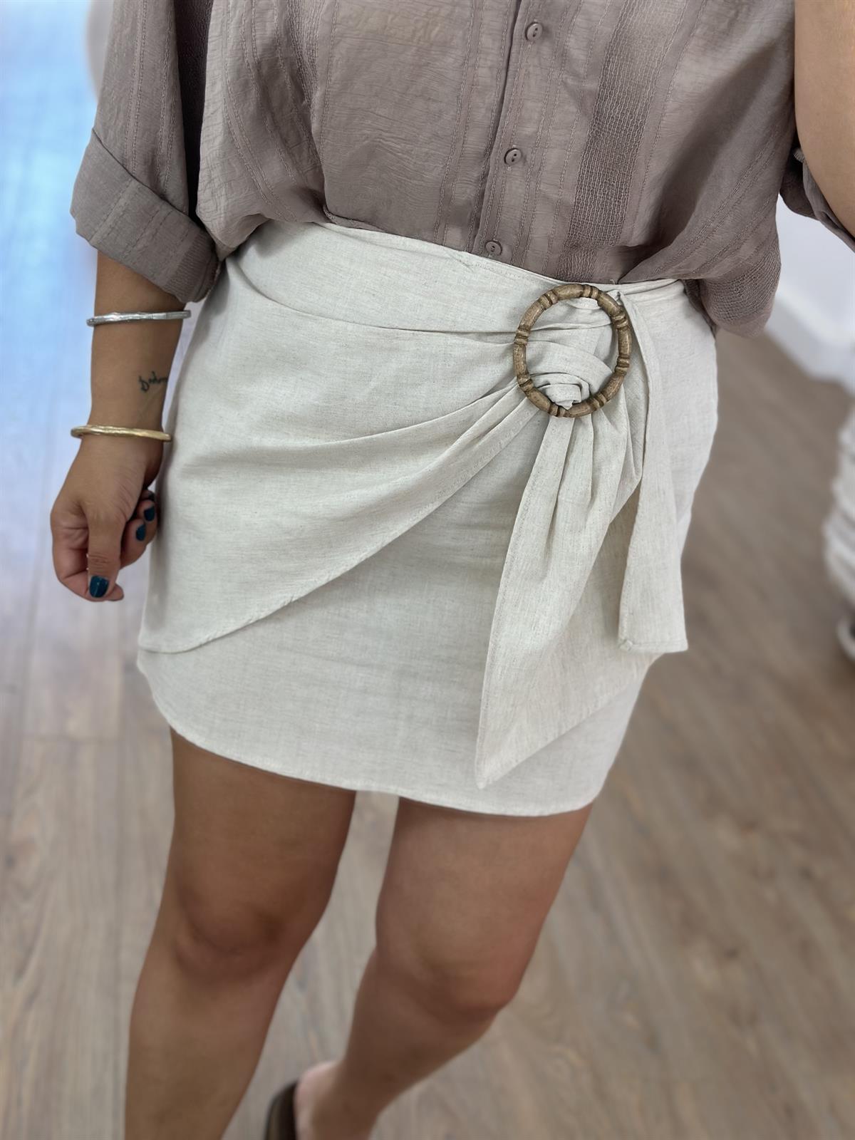 Ahşap Toka Detay Etek