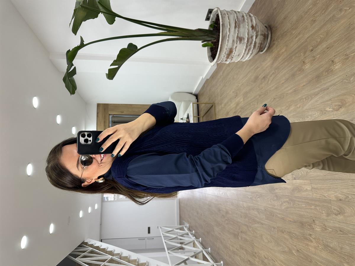 Ajur Detaylı Poplin Gömlek