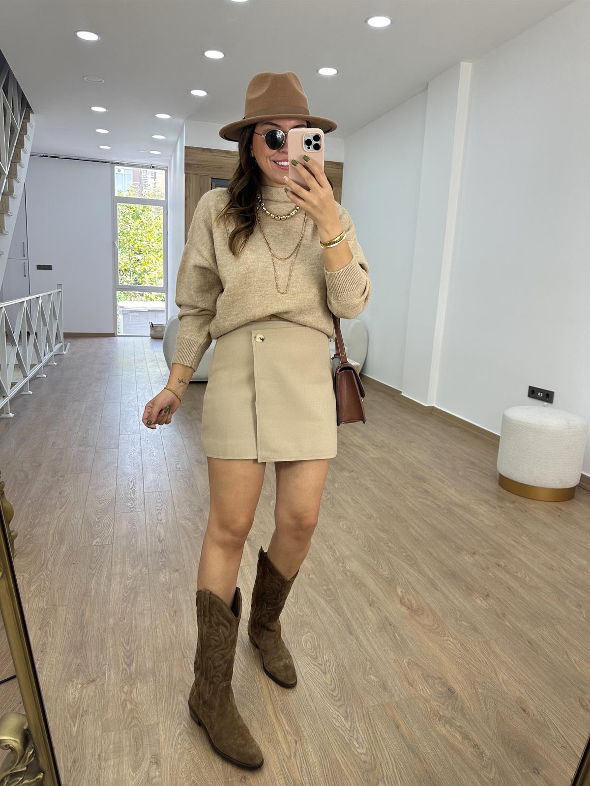 Anvelop Kaşe Etek-Taş