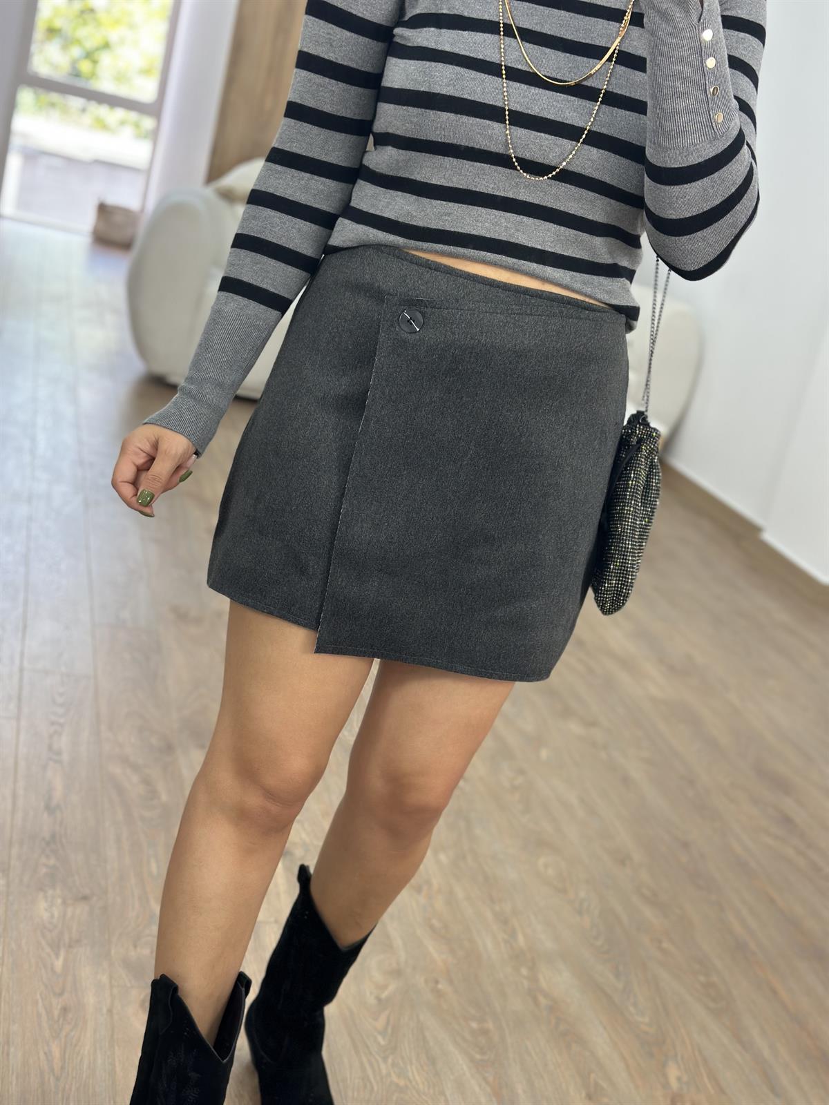 Anvelop Kaşe Etek-Gri