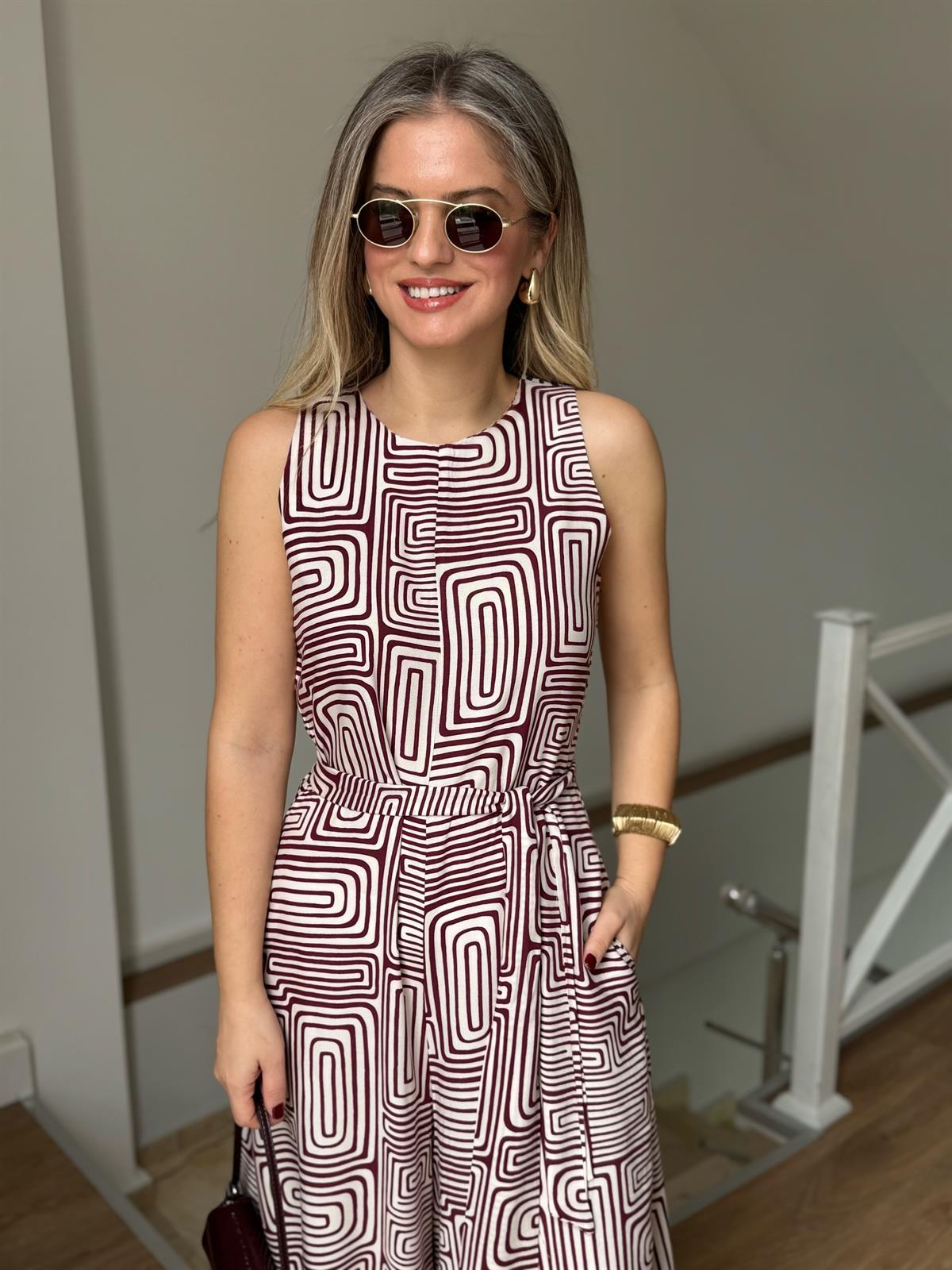 Asimetrik Desen Bol Paça Tulum