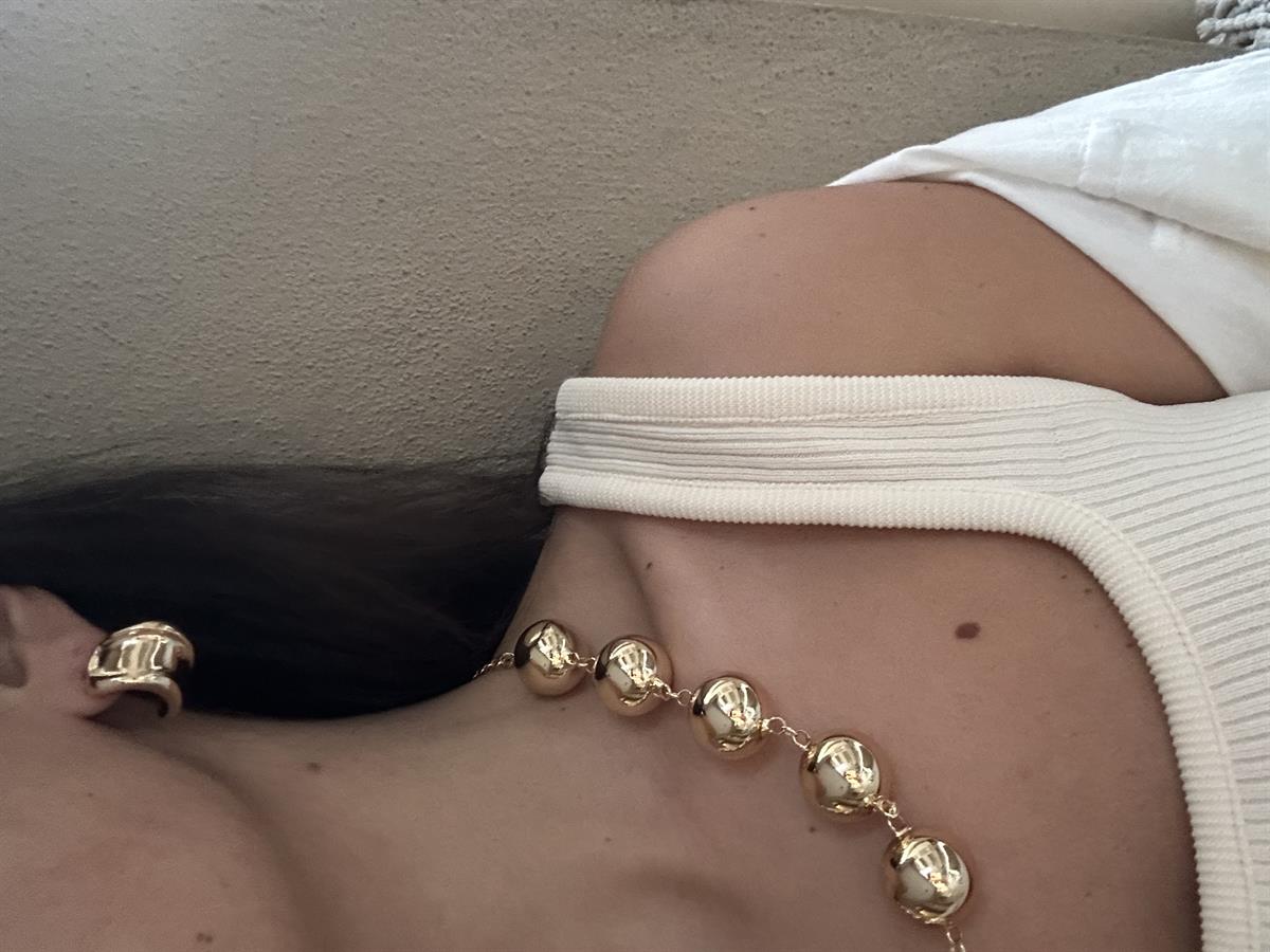 Asimetrik Gold Küpe