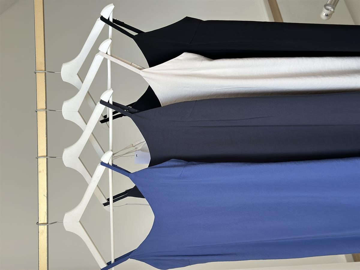 Askıları Ayarlanabilir Tiril Elbise-Antrasit