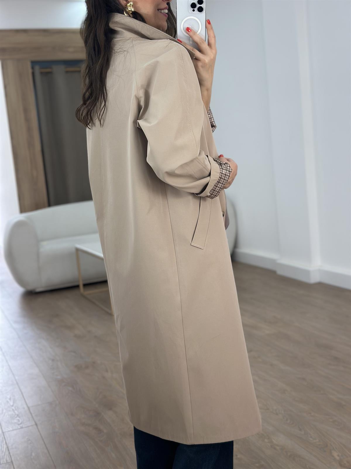 Astarlı Trençkot - Bej