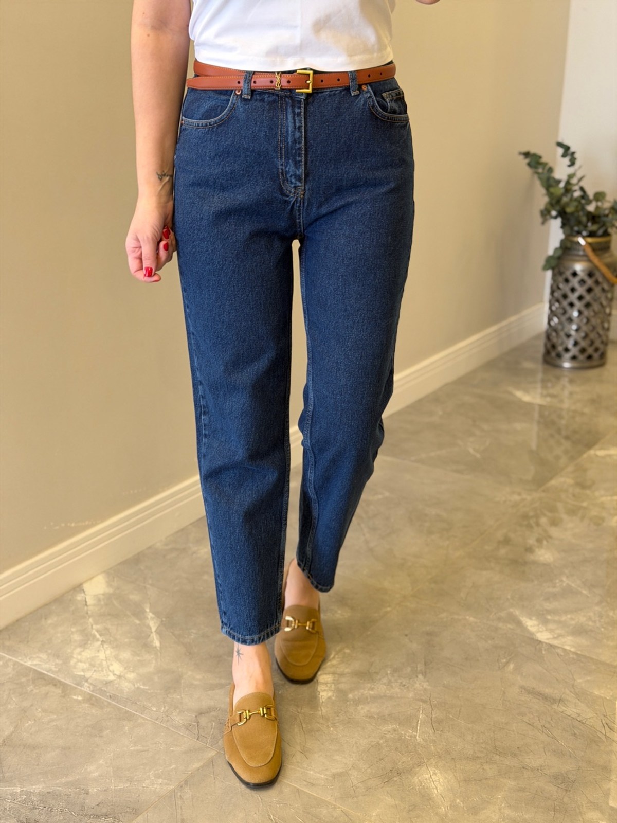 Dilvin Mom Jean - Lacivert