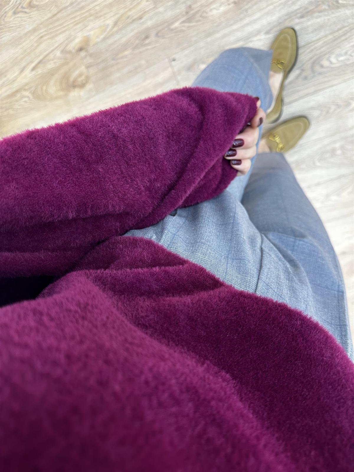 Basic Yumoş Kazak - Bordo