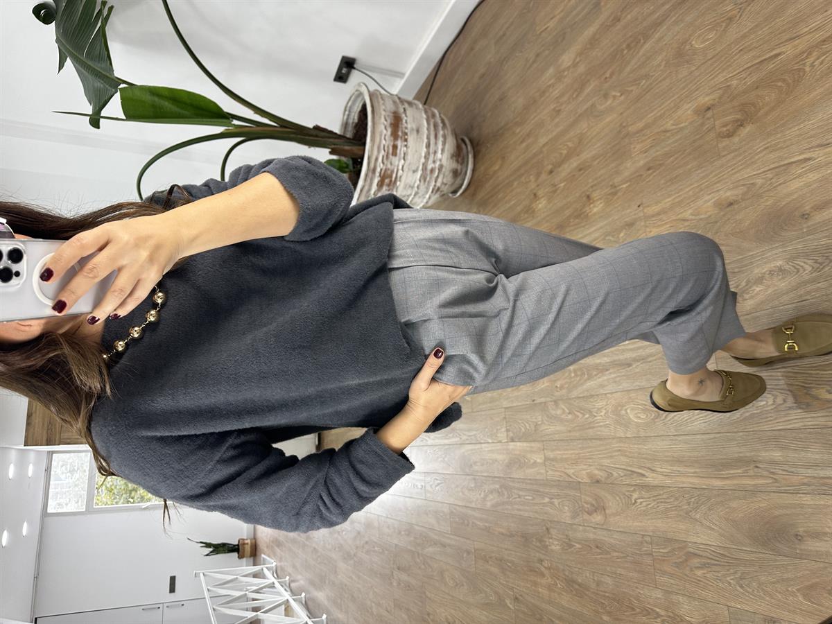 Basic Yumoş Kazak - Gri