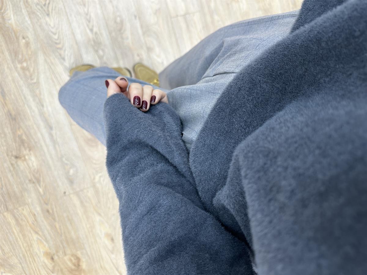 Basic Yumoş Kazak - Gri