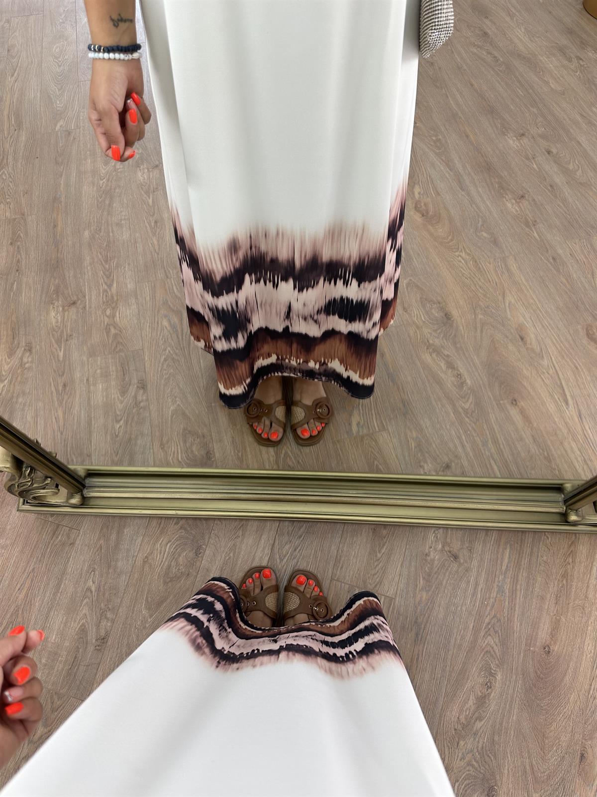 Batik Kenarlı Halter Elbise