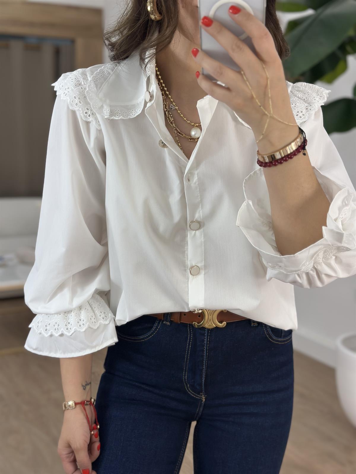 Bebe Yaka Fisto Detaylı Salaş Gömlek 