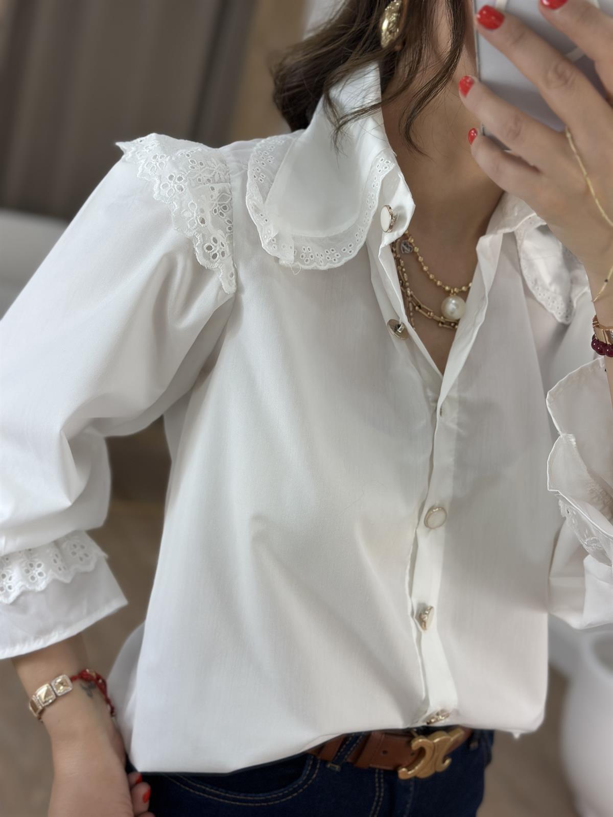 Bebe Yaka Fisto Detaylı Salaş Gömlek 